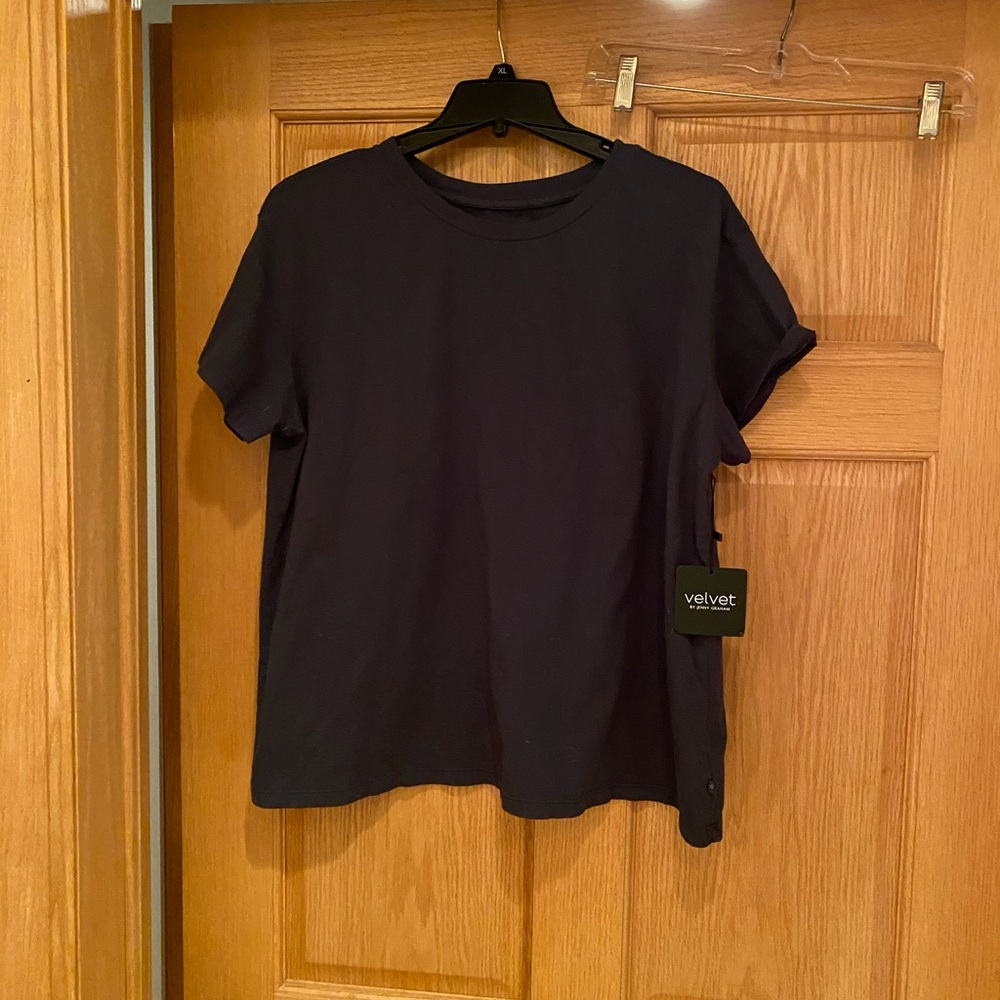 Velvet by Jenny Graham Perfect dark green tee. NWT